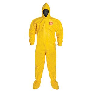 QC122BYL4X0012BN | Tychem 2000 Coverall Hood And Socks Boots Size 4X